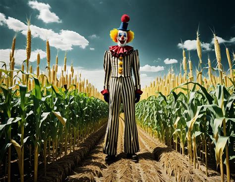 Clown in a Cornfield